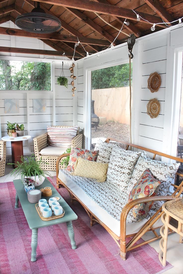 Фазенда гостиная бохо