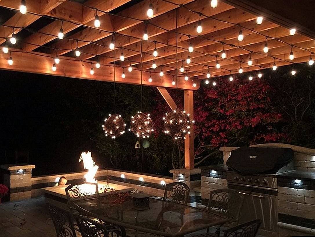Освещение в беседке