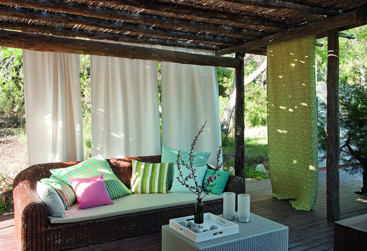 Ткань для штор на террасу