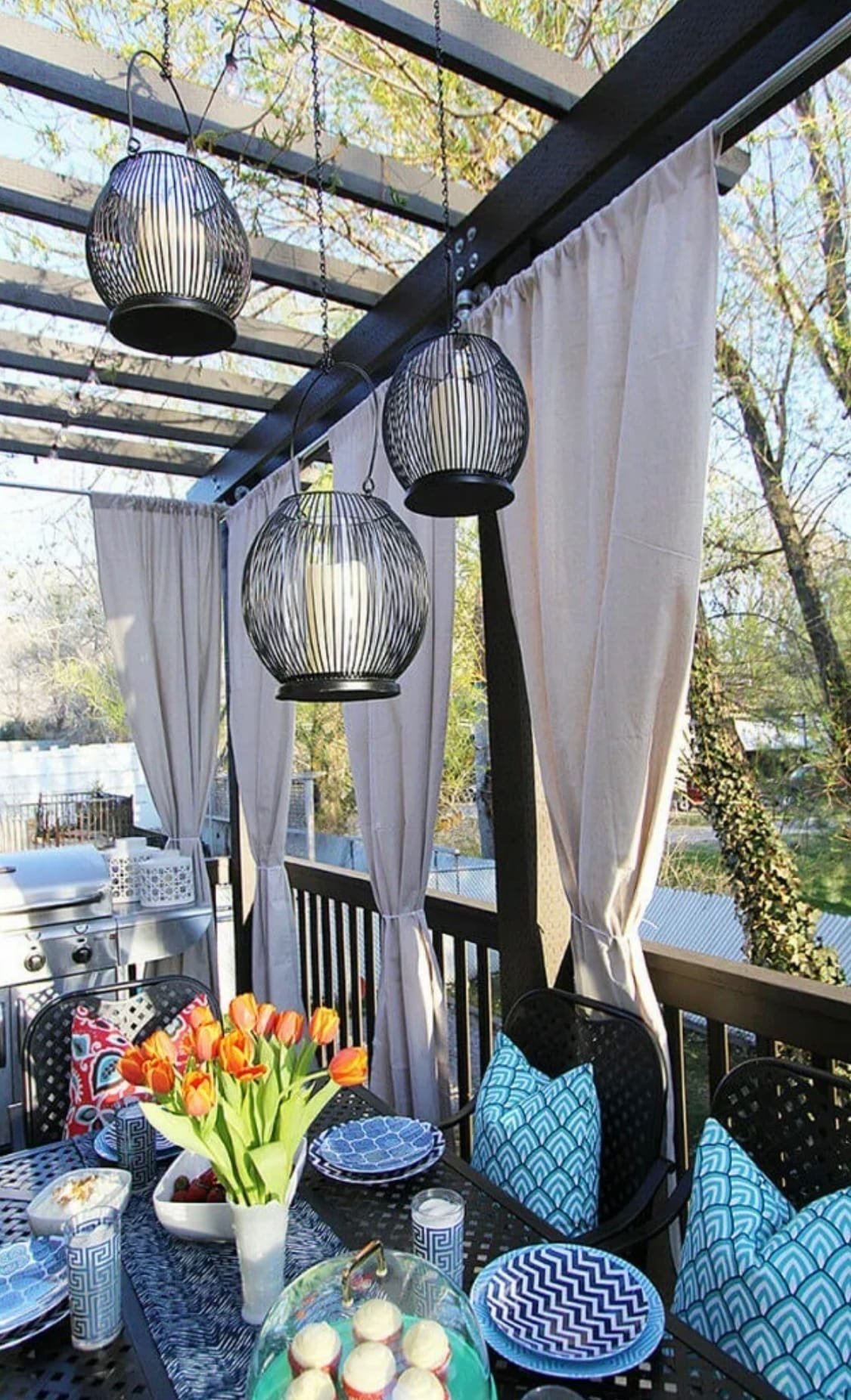 Украшение веранды на даче