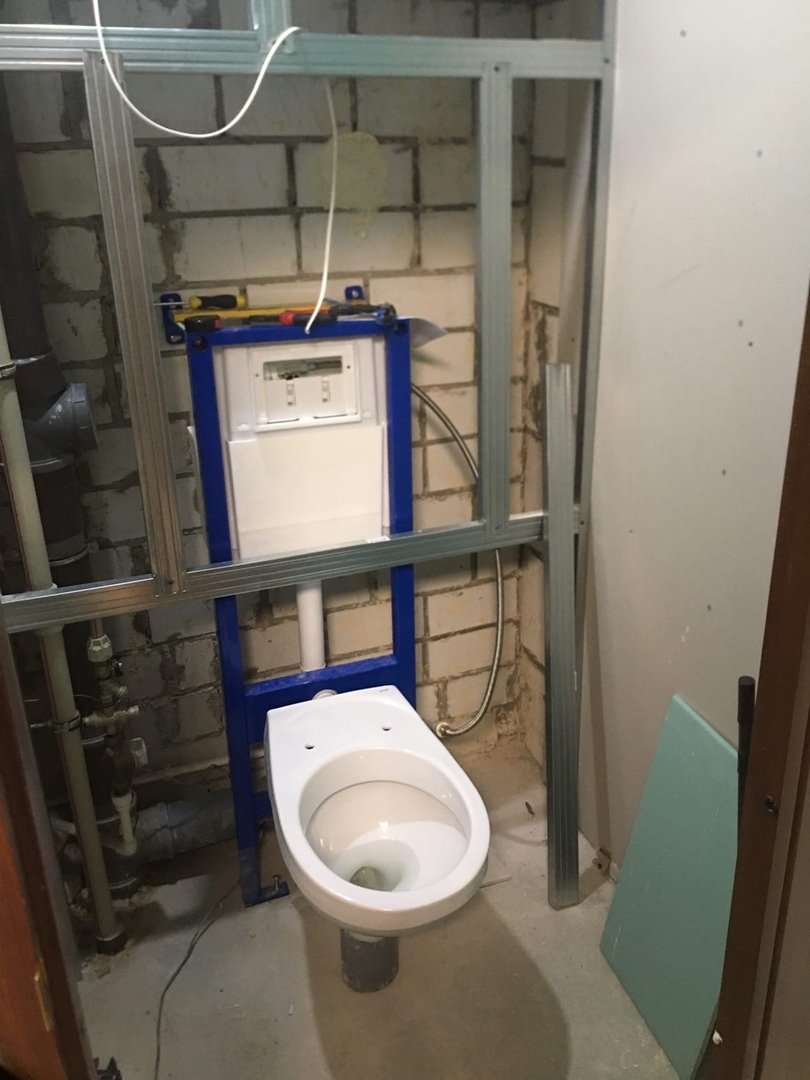 Короб для инсталляции унитаза