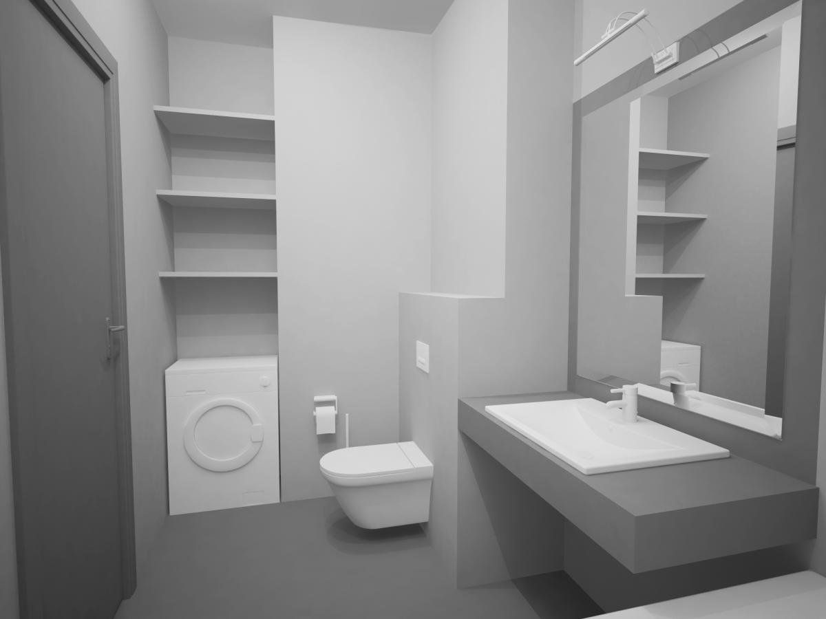 Полка над инсталляцией