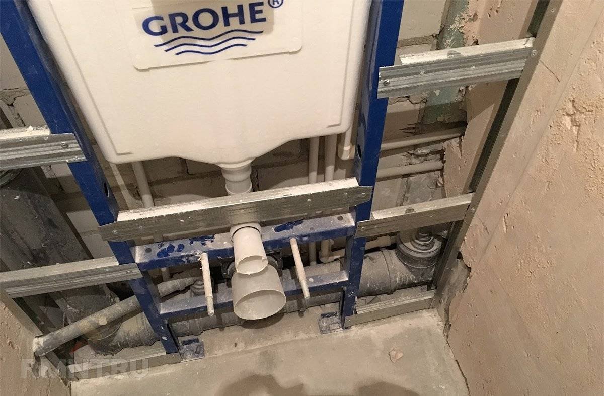 Короб для инсталляции унитаза