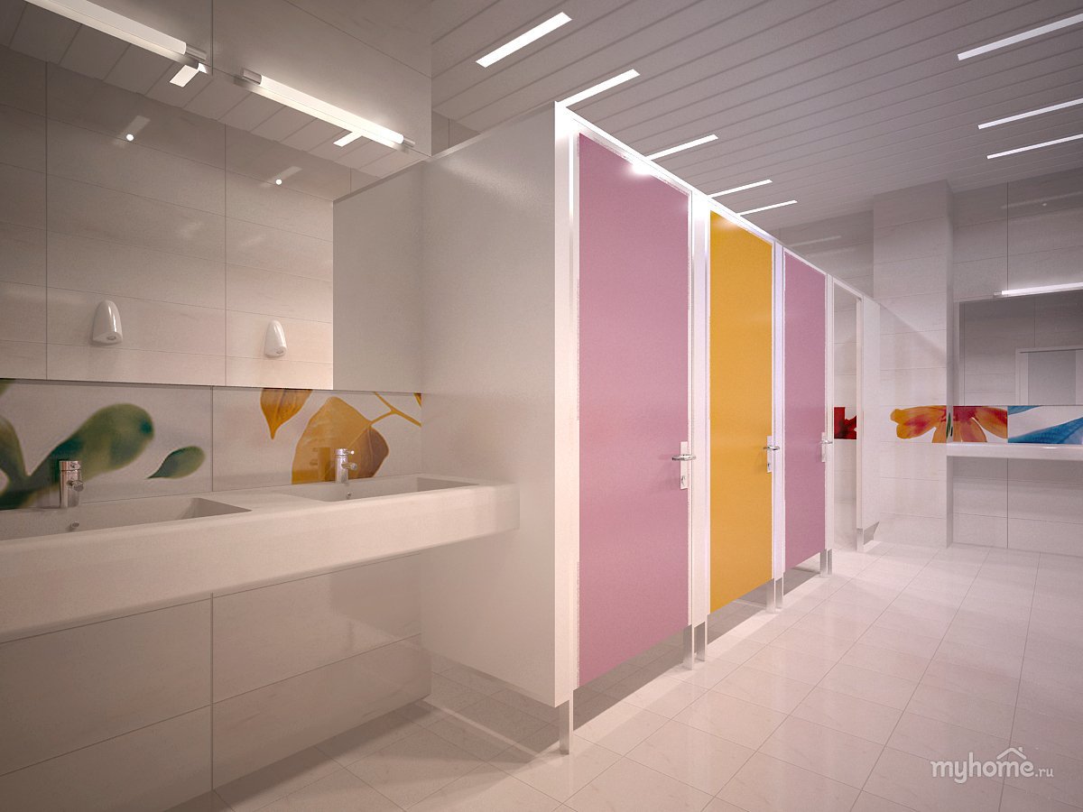 Современный туалет в школе