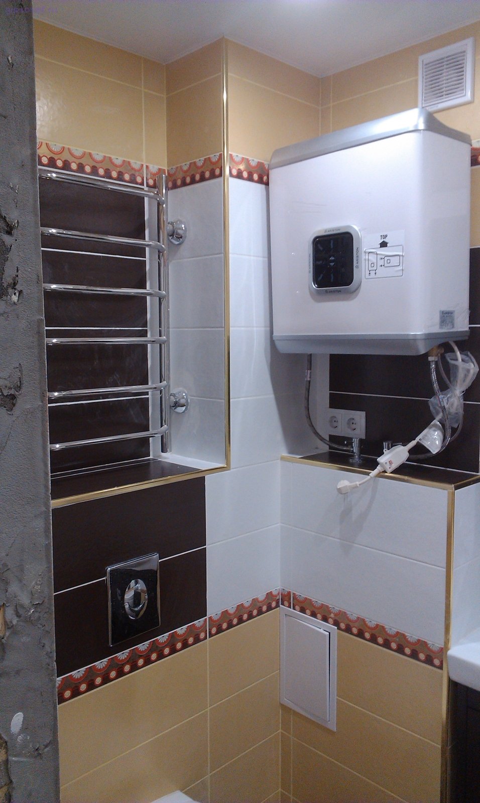 Разместить водонагреватель в туалете