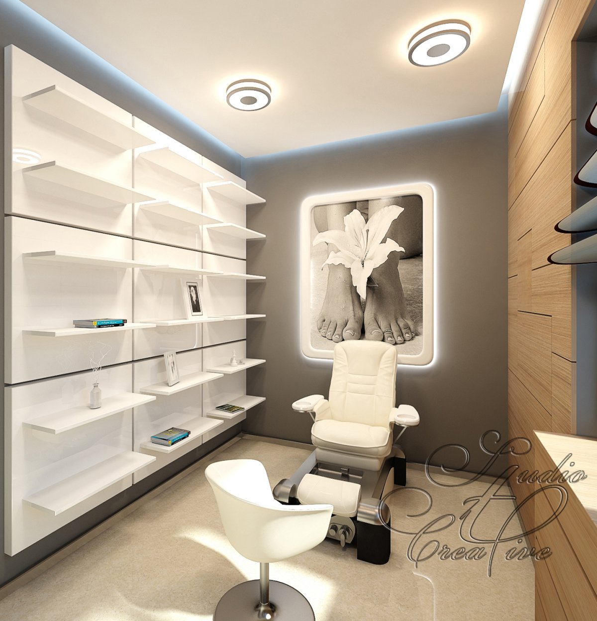 Стильный и современный кабинет маникюра