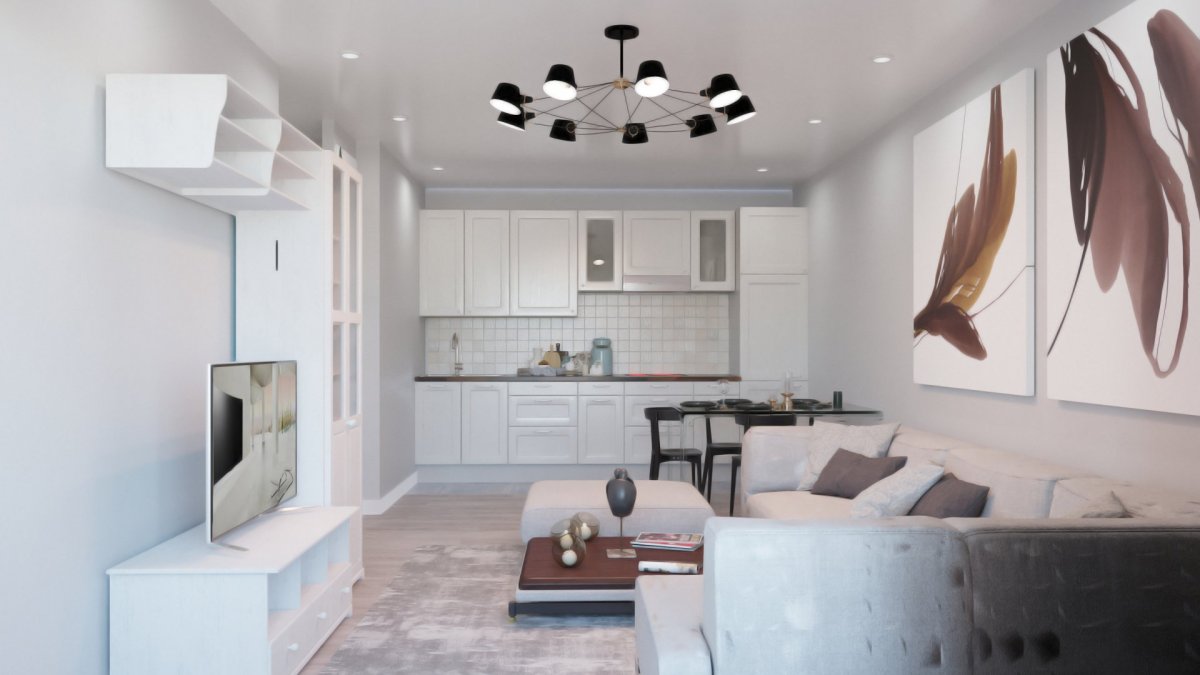 Дизайн квартиры евродвушка 65 кв