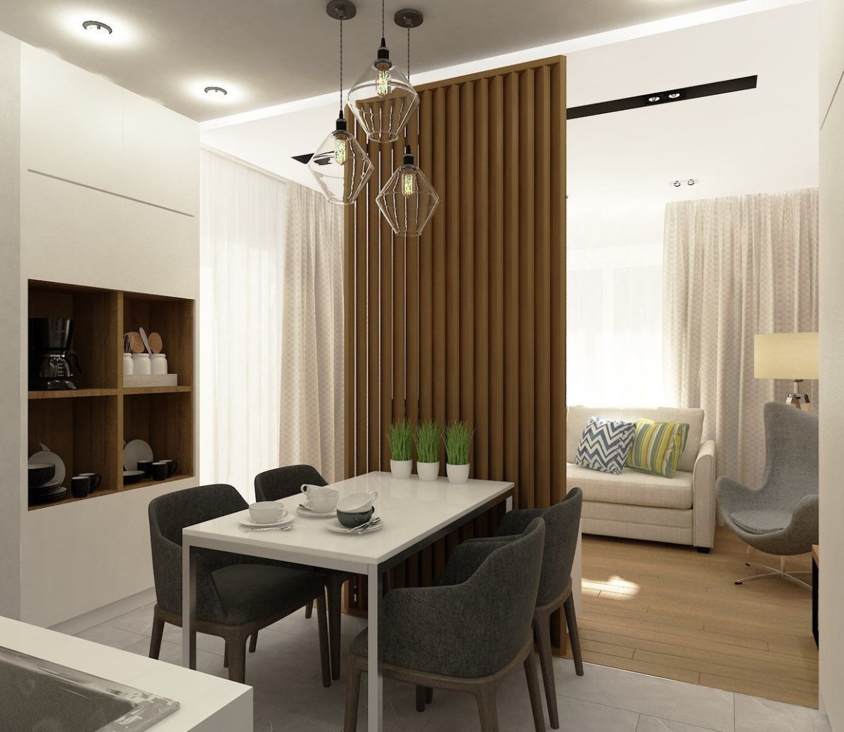 Зонирование в евродвушке