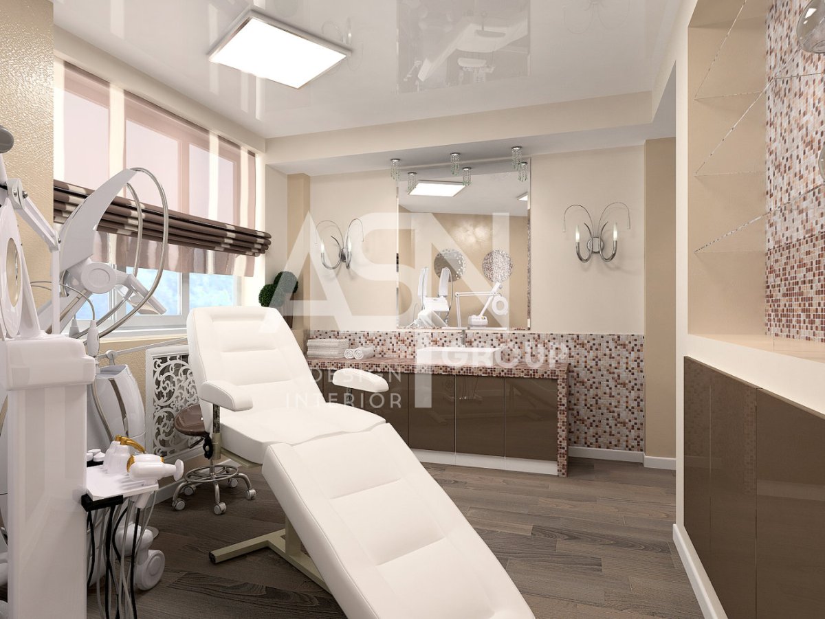 Салон красоты в бежевых тонах