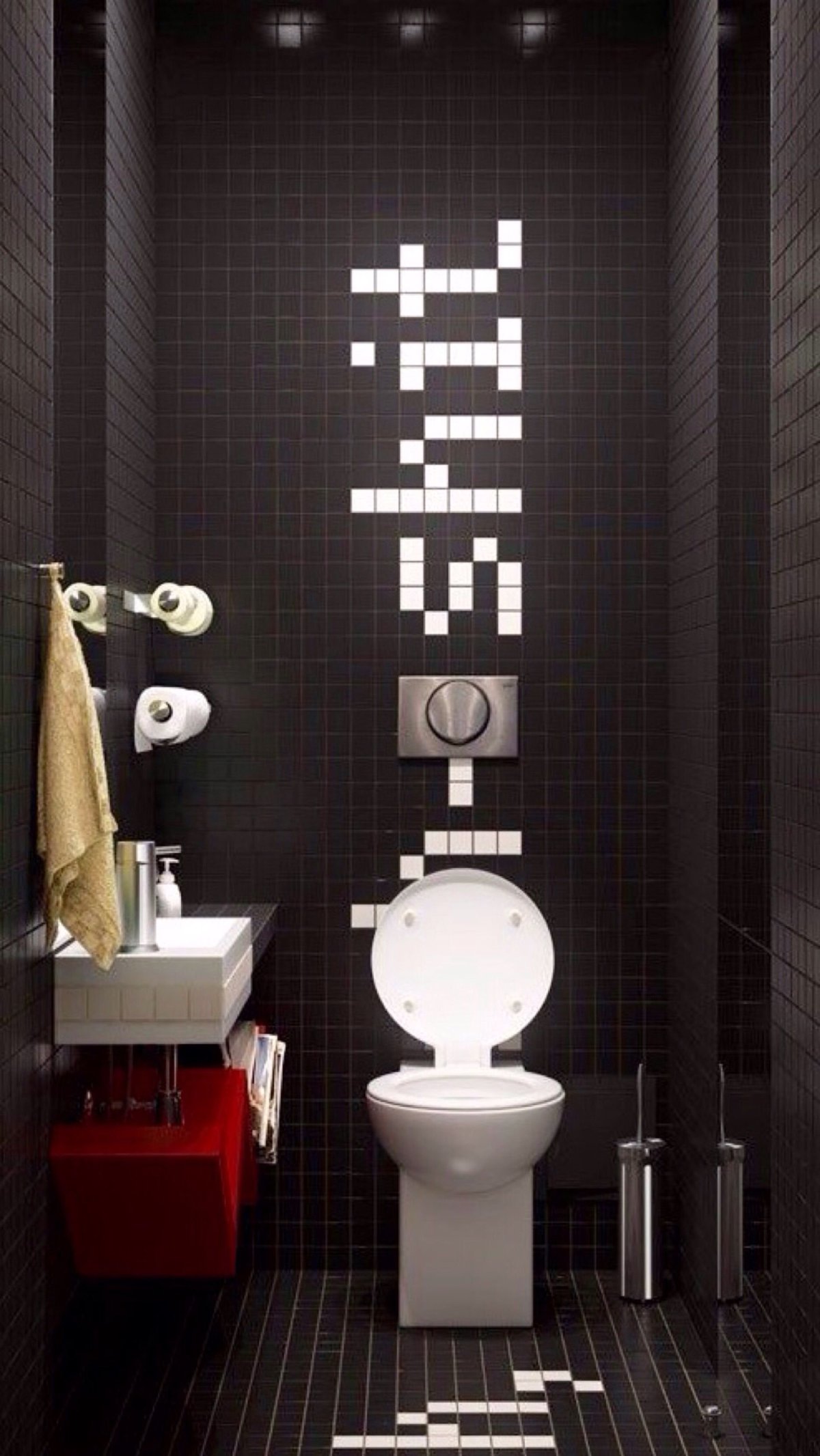 Креативный интерьер туалета