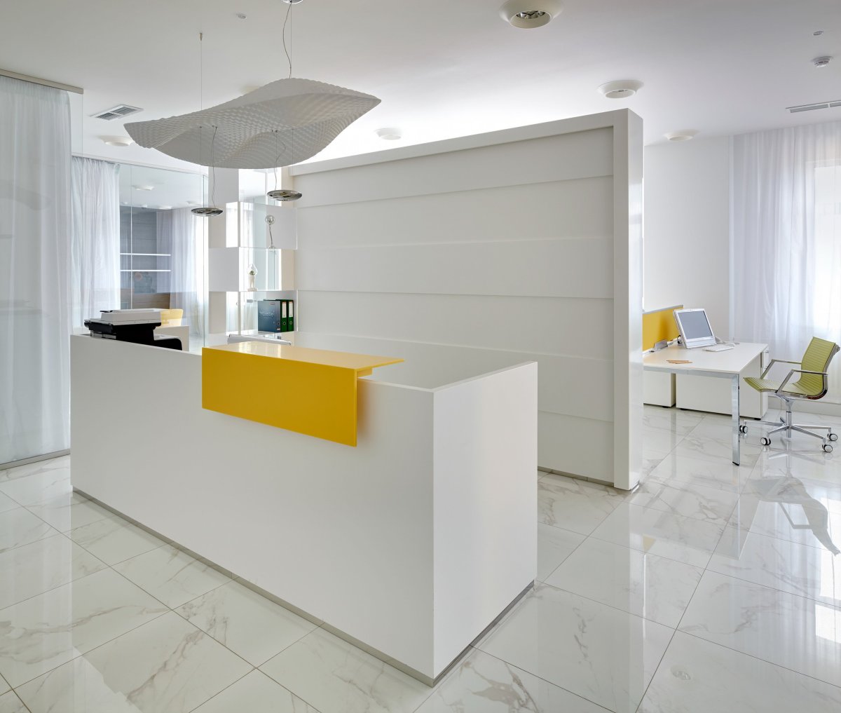 Интерьер ресепшн офиса