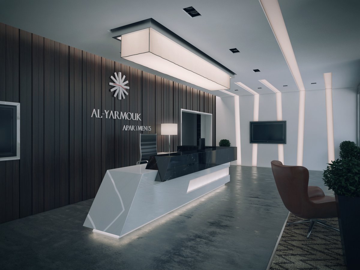 Ресепшн в стиле Хай тек