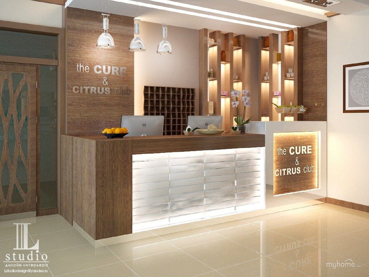 Зона ресепшен в салоне красоты