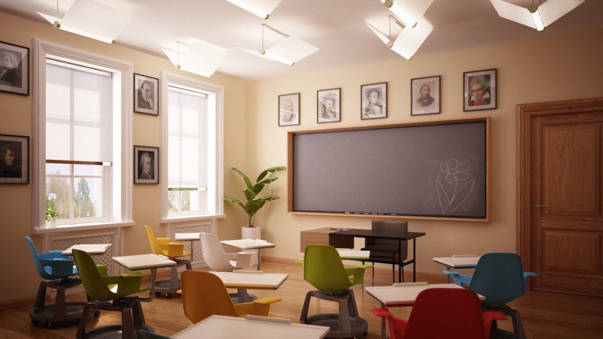 Цвет стен в кабинете школы