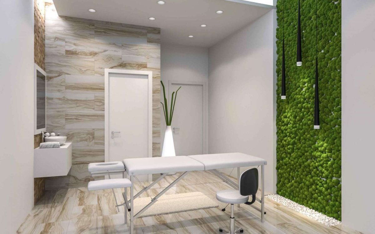 Массажный кабинет в эко стиле