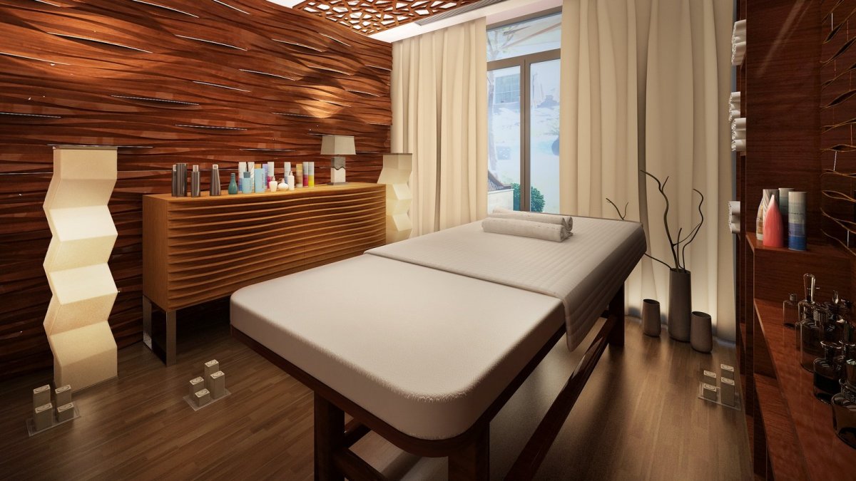 Интерьер массажной комнаты