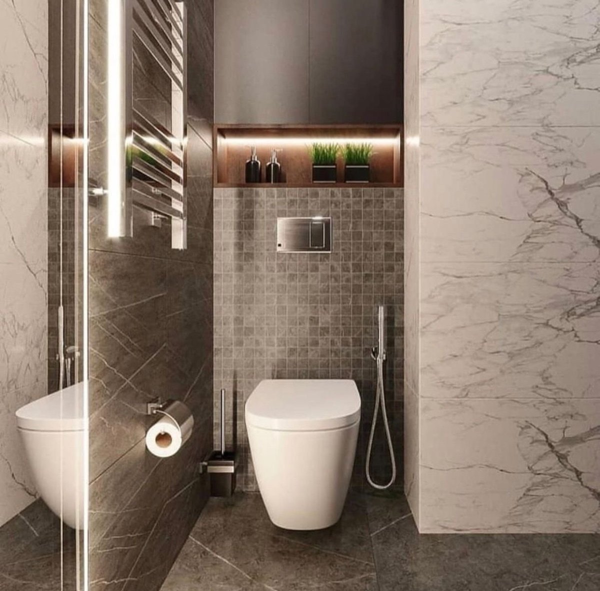 Туалет с инсталляцией дизайн