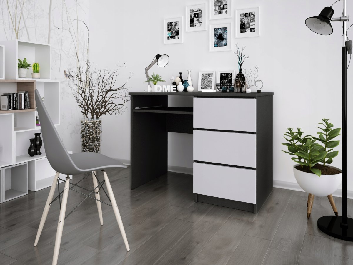 Квадро стол письменный дуб сонома/белый 74260155