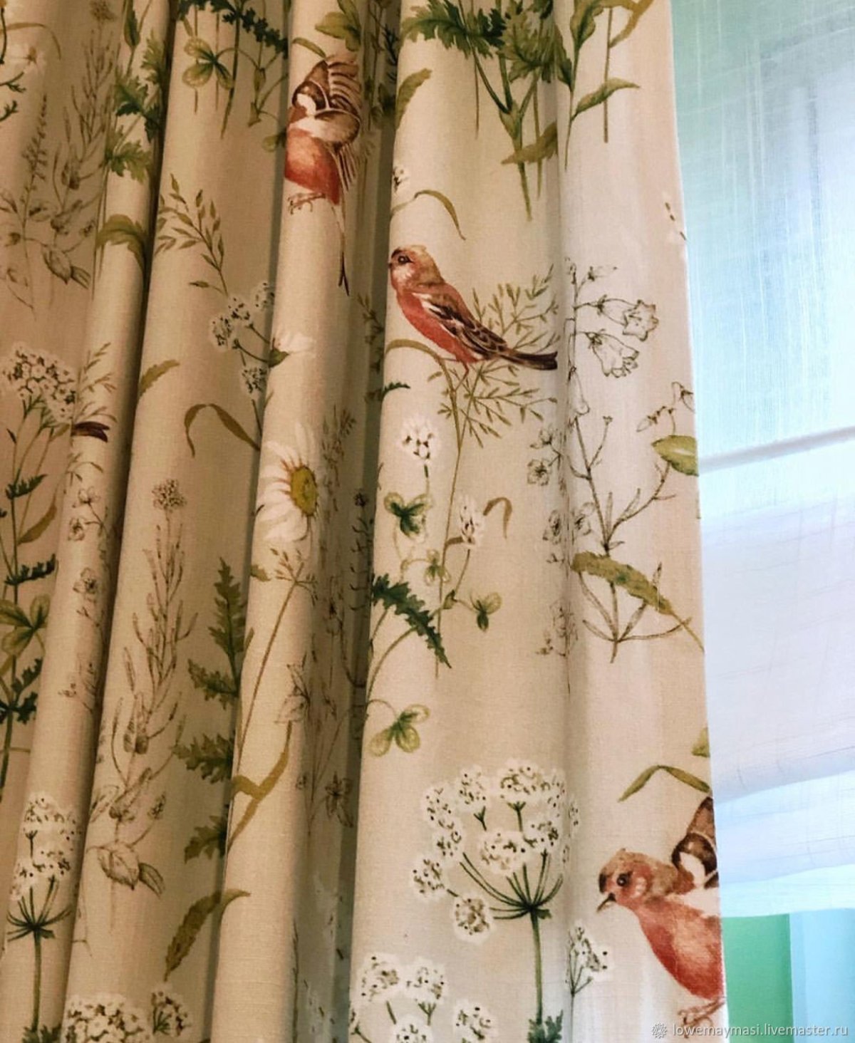 Шторы с птичками
