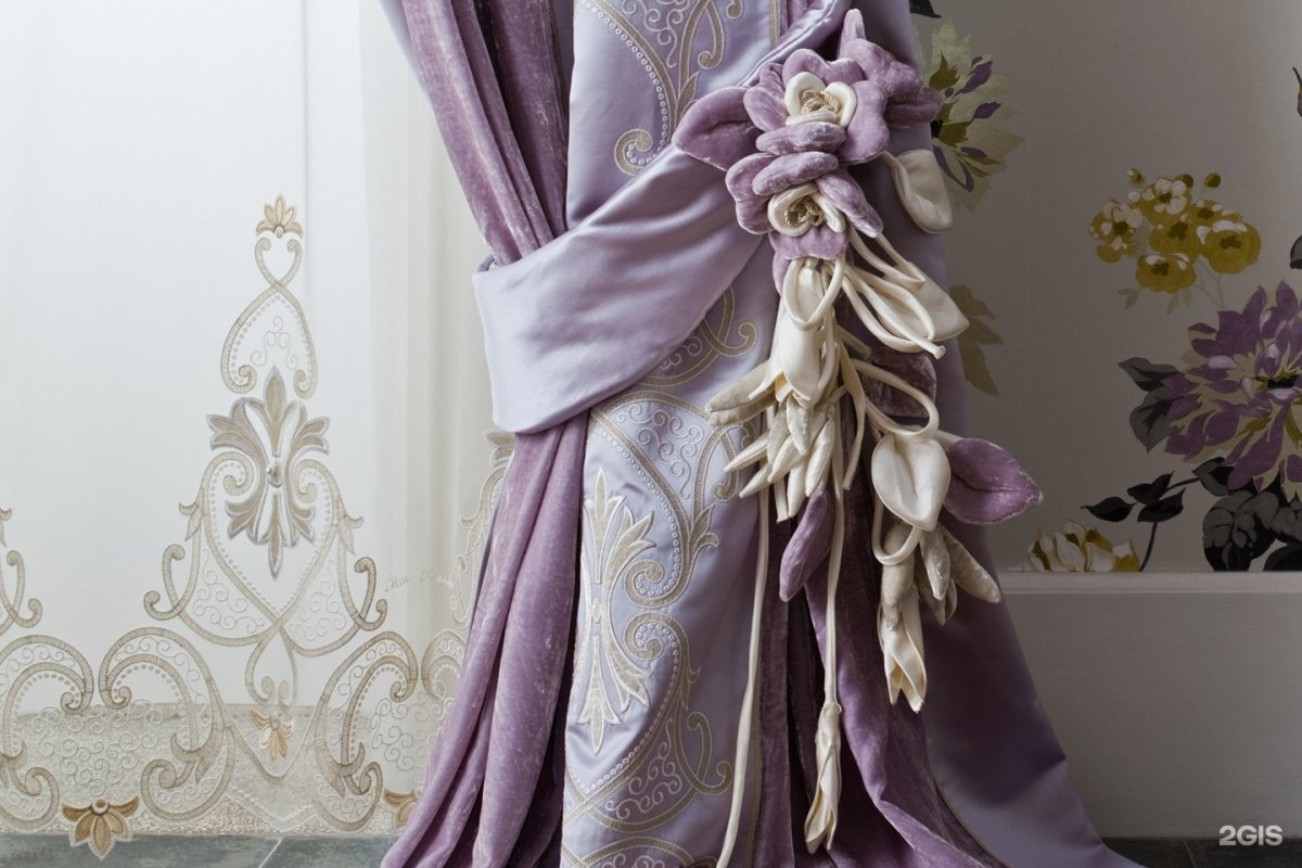 Подхваты для штор из ткани бархатной