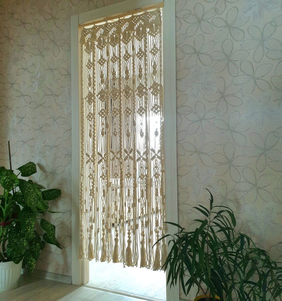 Шторы макраме