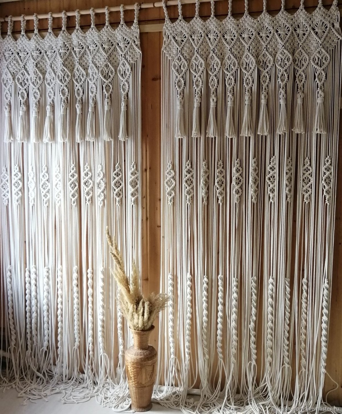Шторы макраме