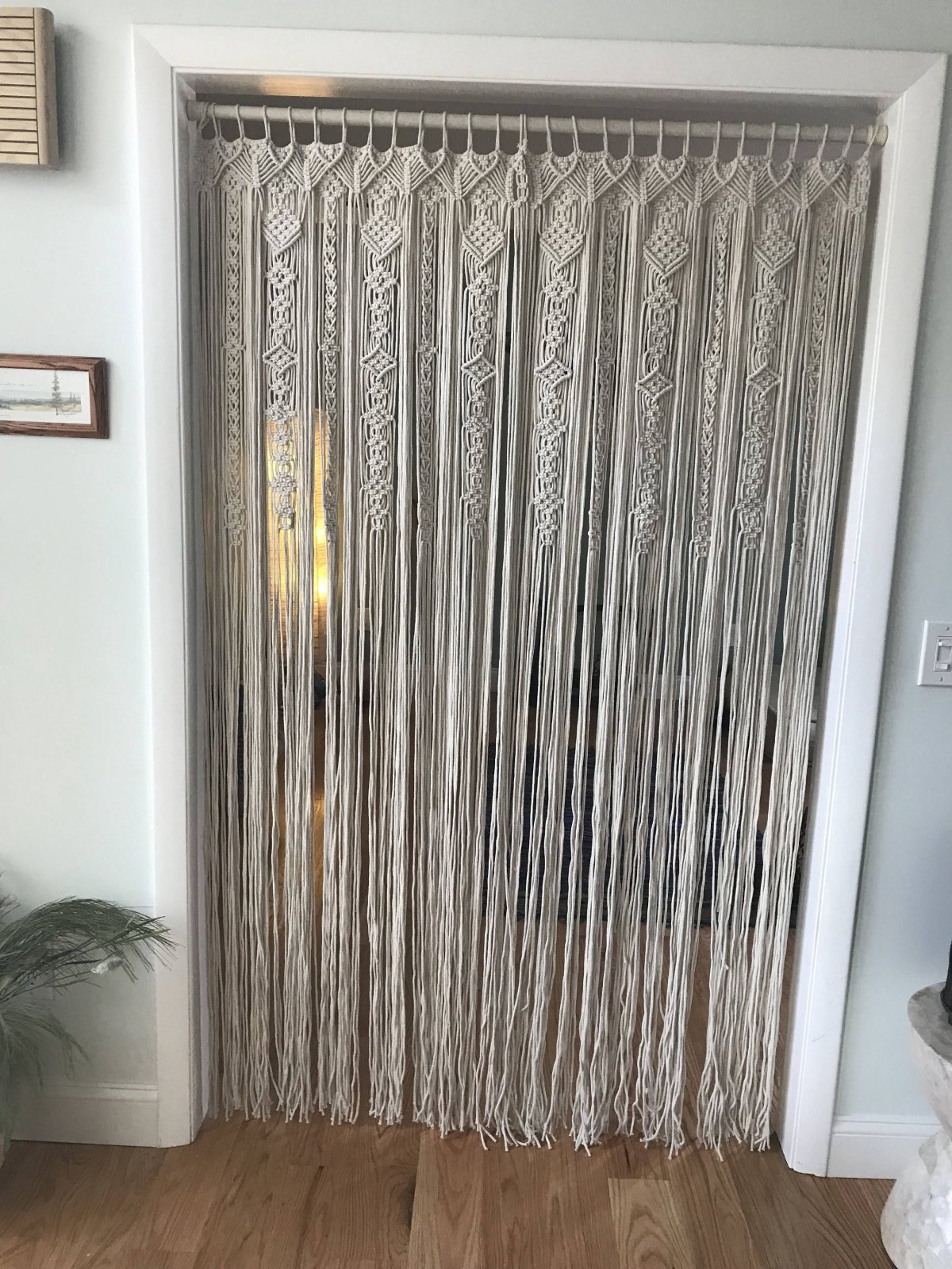 Шторы на дверной проем в гостиную