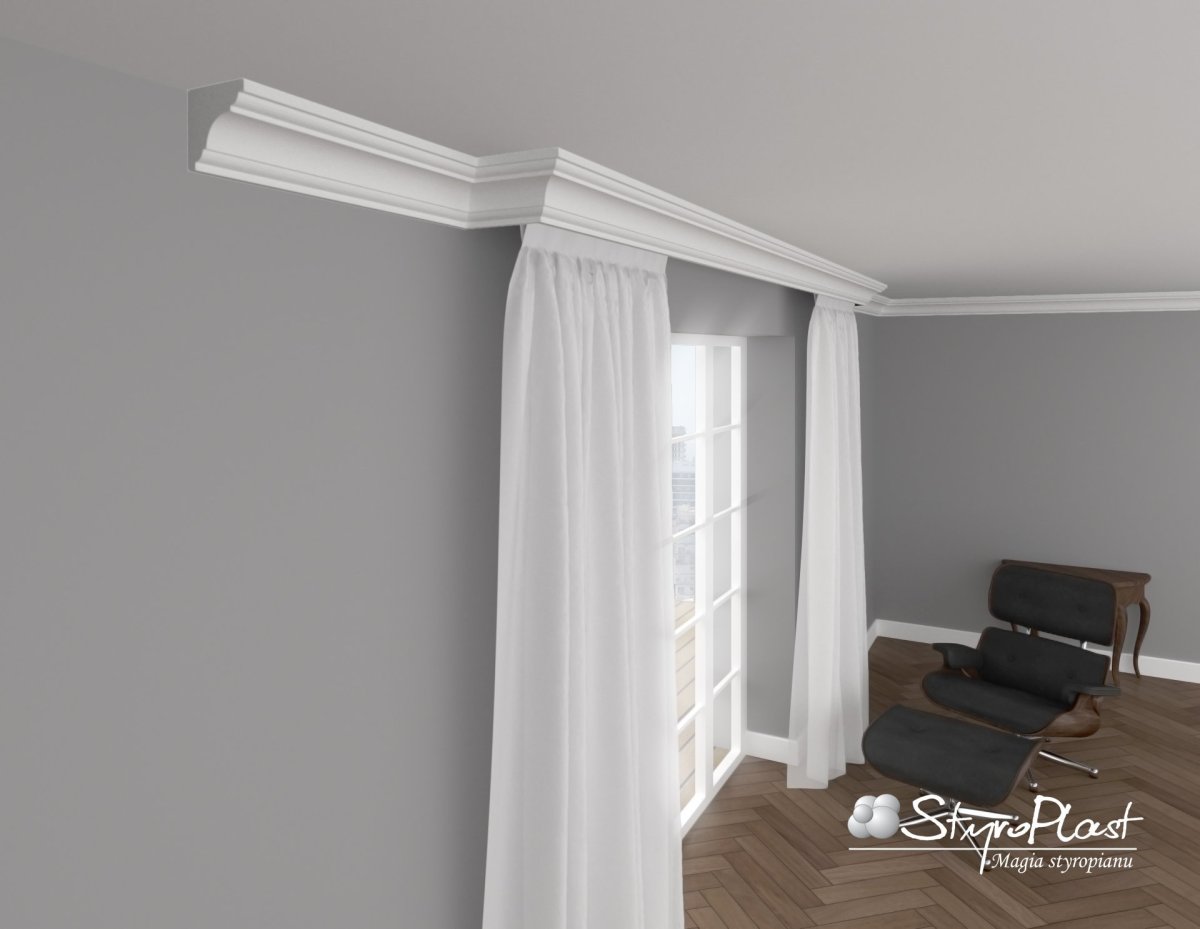 Карниз для штор из полиуретана