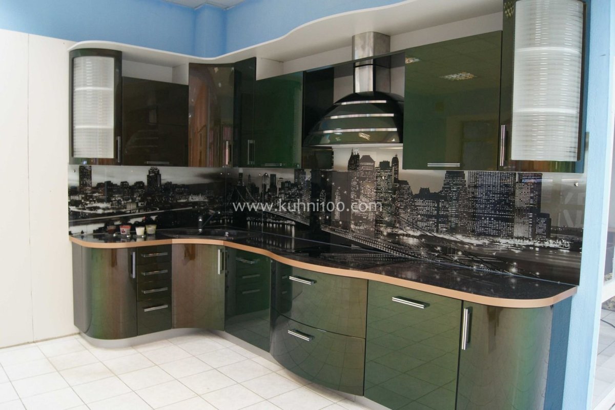 Кухня олива хамелеон металлик