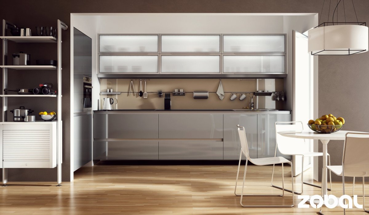 Фасады с алюминиевым профилем в интерьере