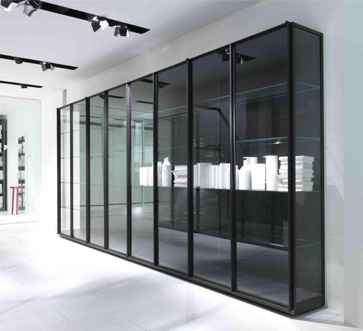 Шкаф с прозрачными дверцами