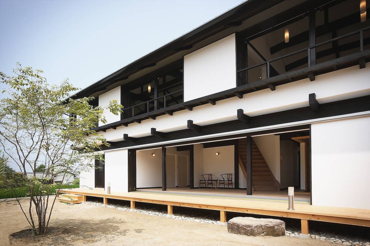 Дом в японском стиле фасад