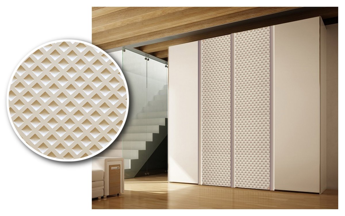 Шкаф с рифлеными фасадами