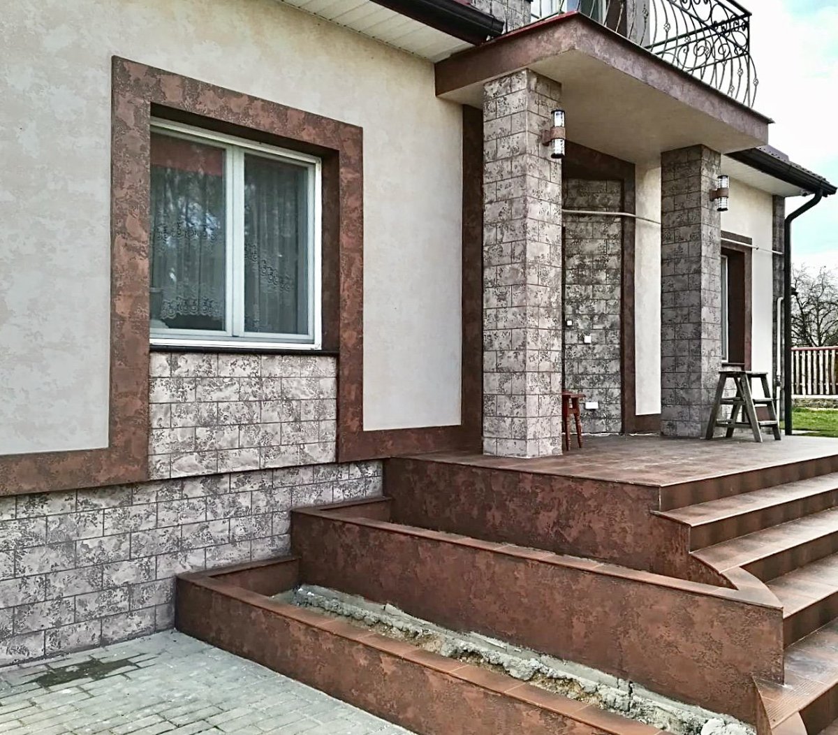 Travertino Romano штукатурка facad