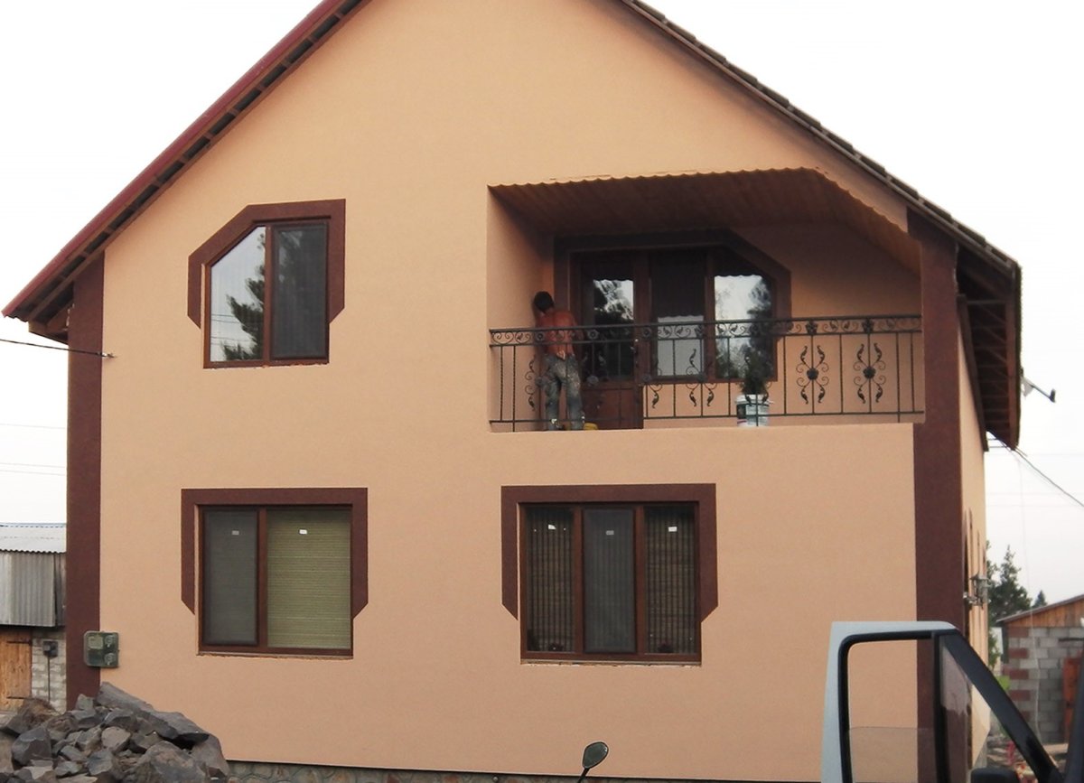 Фасад под короед