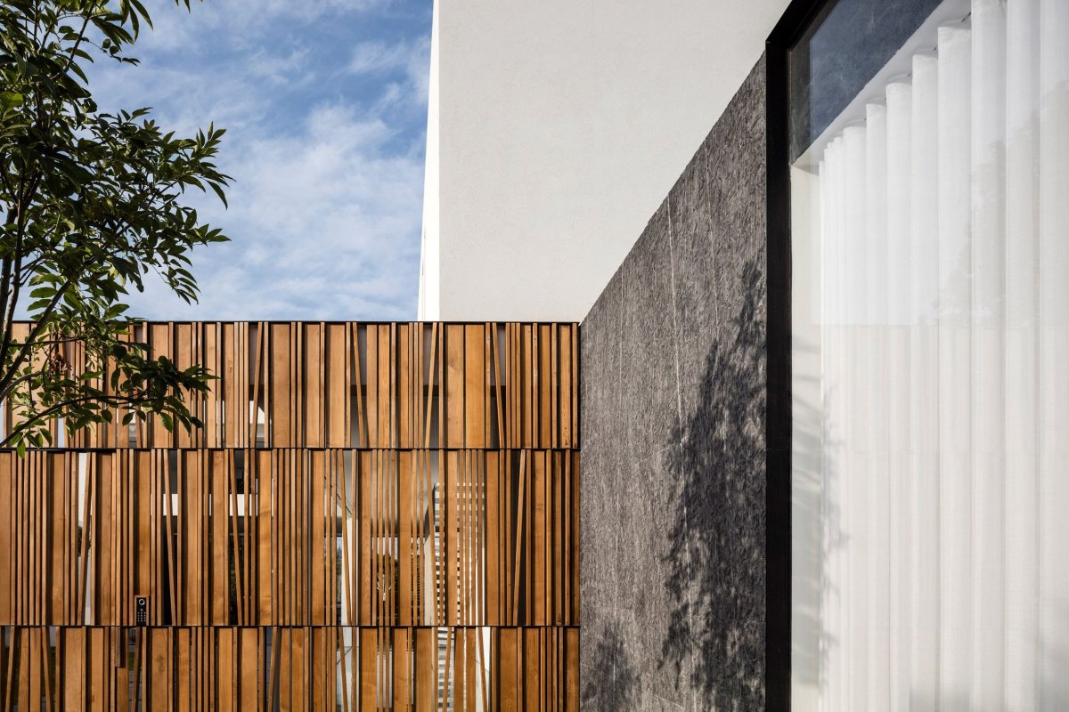 Имитация реек на фасаде