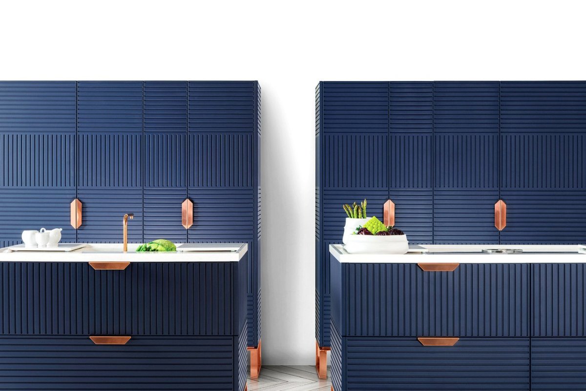 Рифленые фасады для кухни