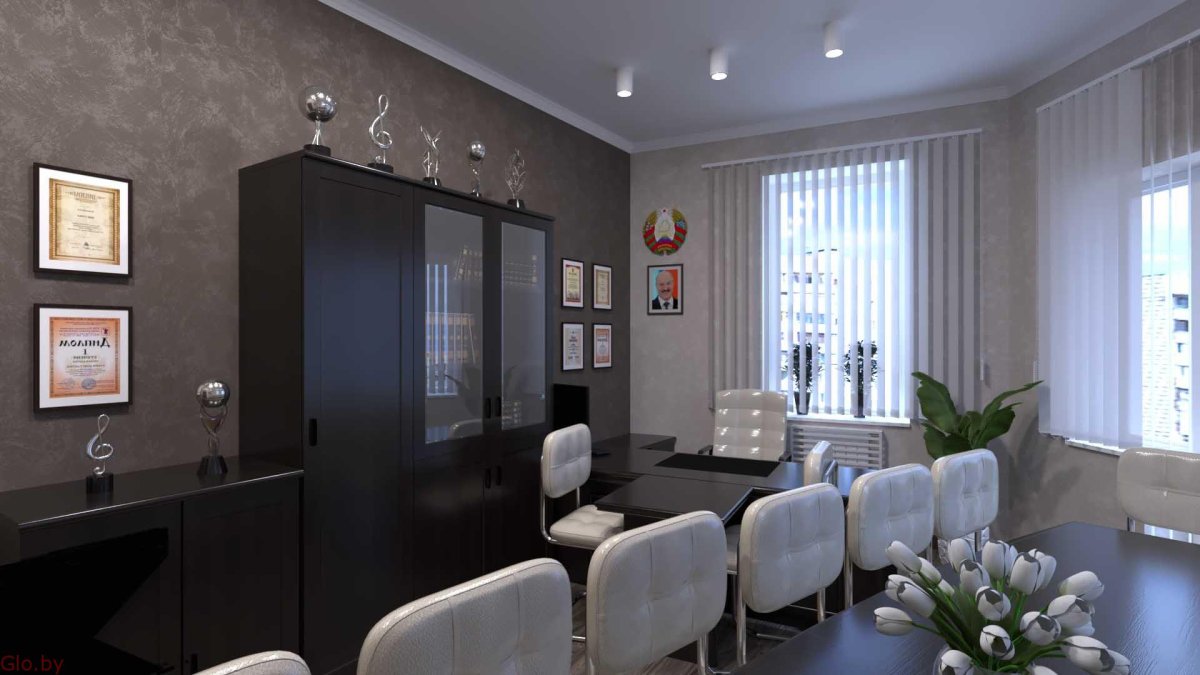 Дизайн интерьера офиса покраска