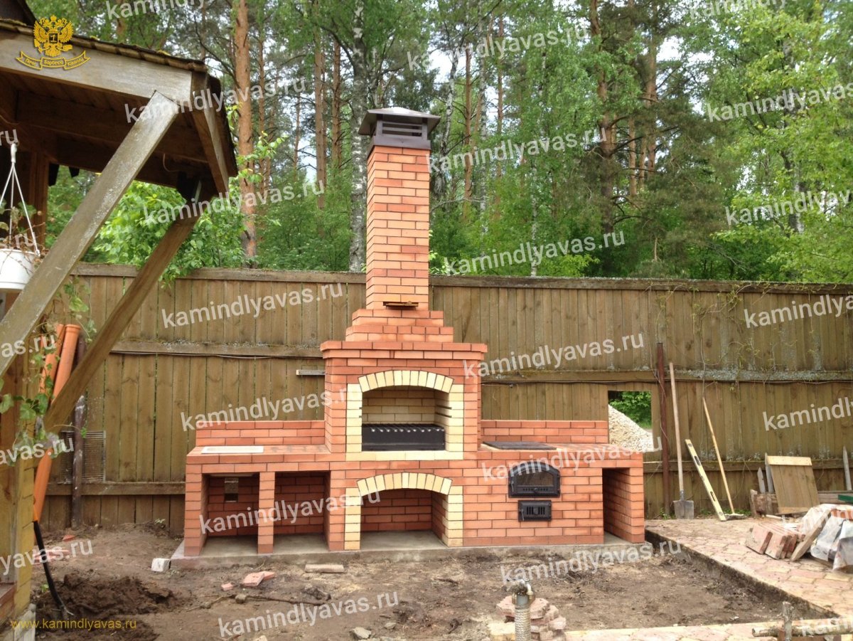 Мангал из кирпича