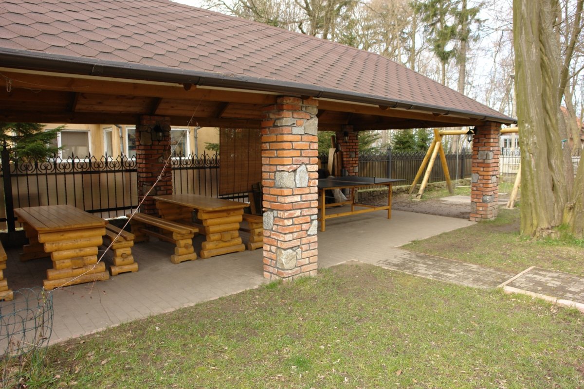 Гостевой домик с верандой для барбекю