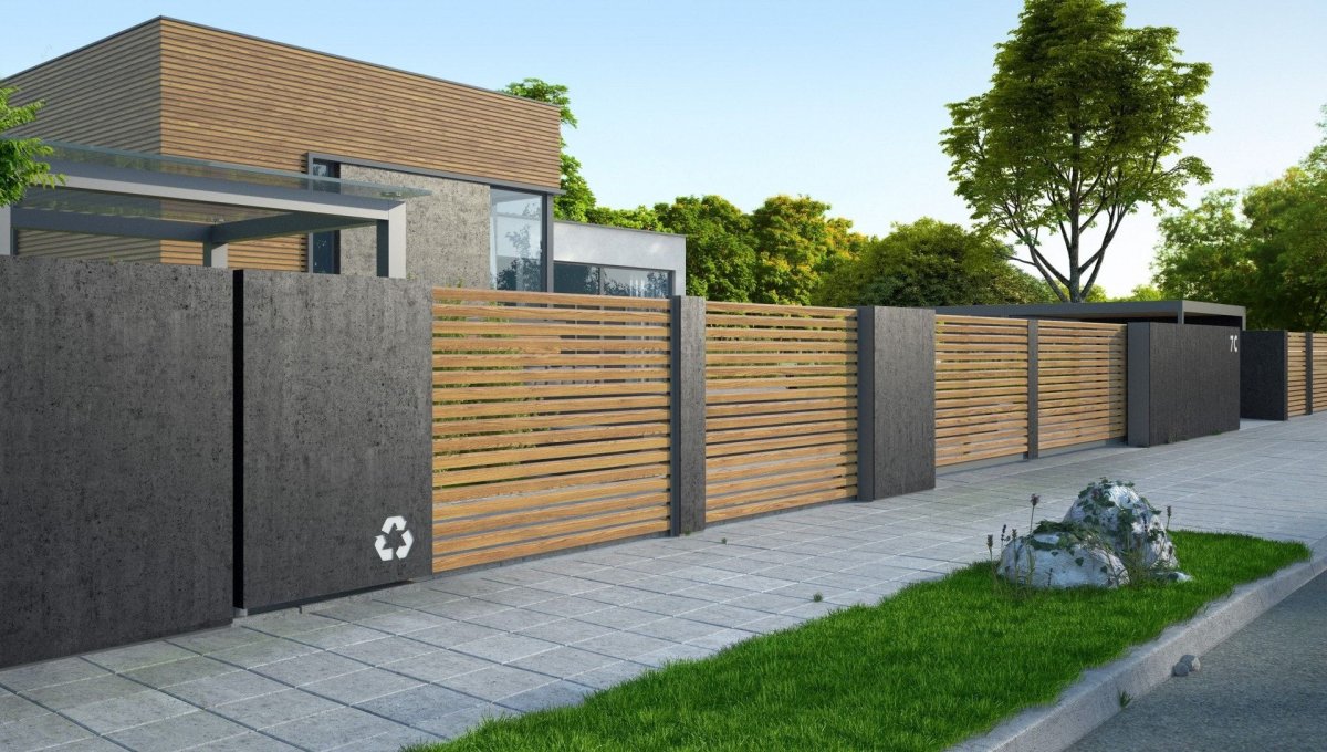 Забор в современном стиле