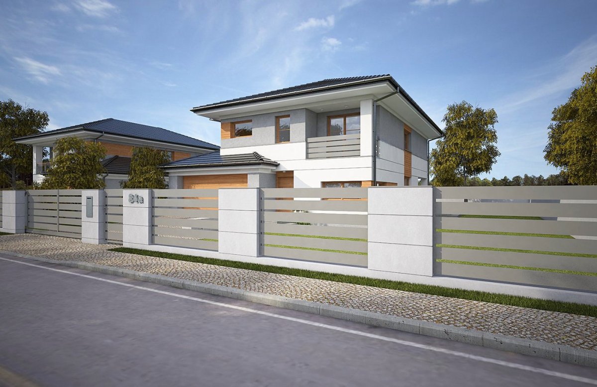 Забор в современном стиле