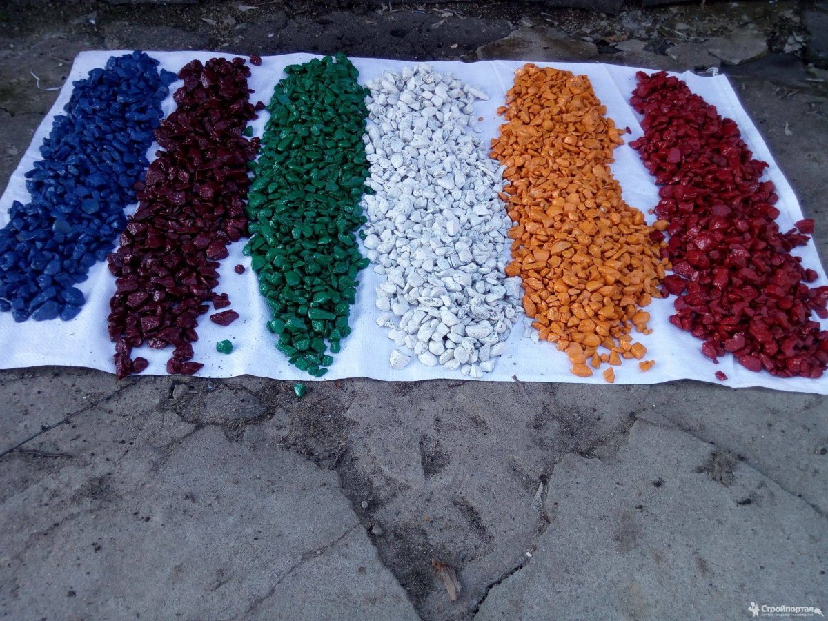 Керамзит цветной декоративный