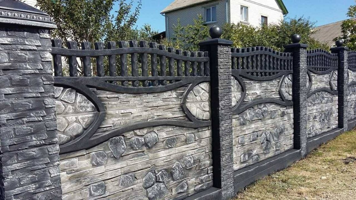 Бетонный забор