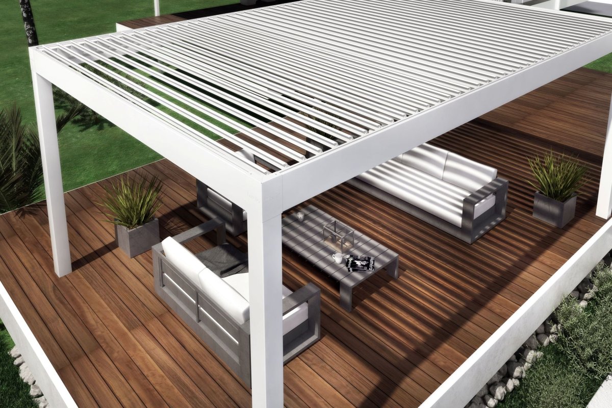 Пергола алюминиевая b500-25п