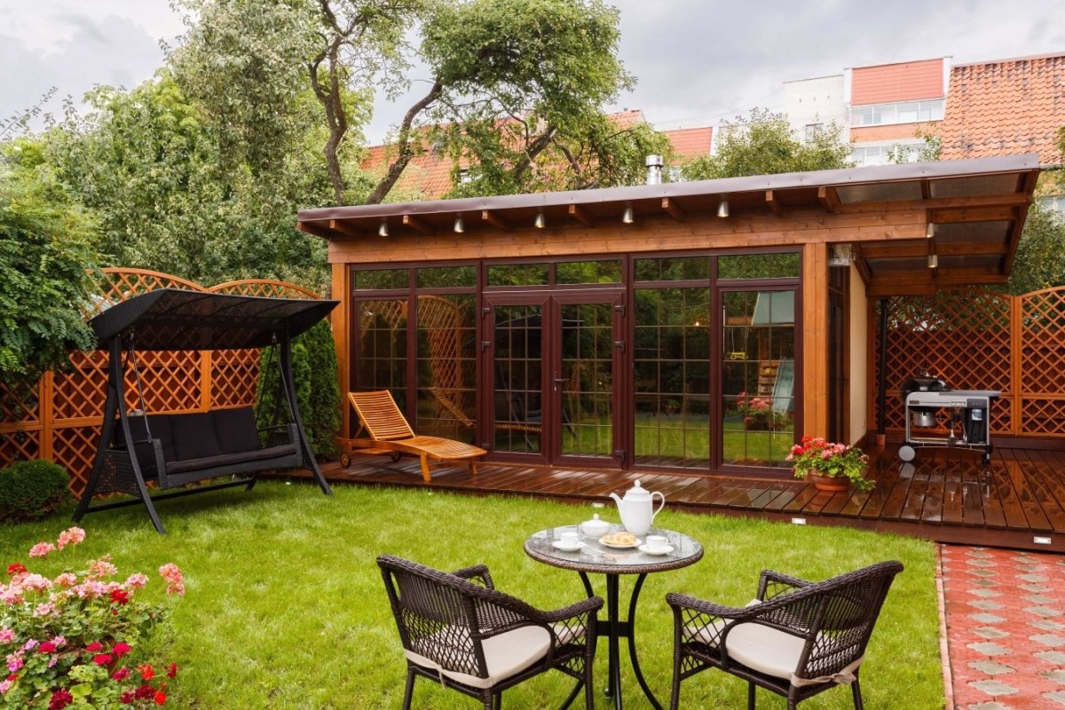 Летняя кухня с террасой