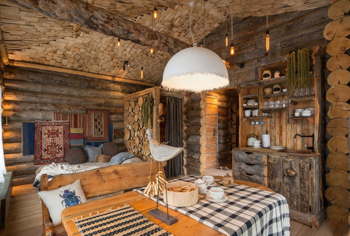 Баня в деревенском стиле