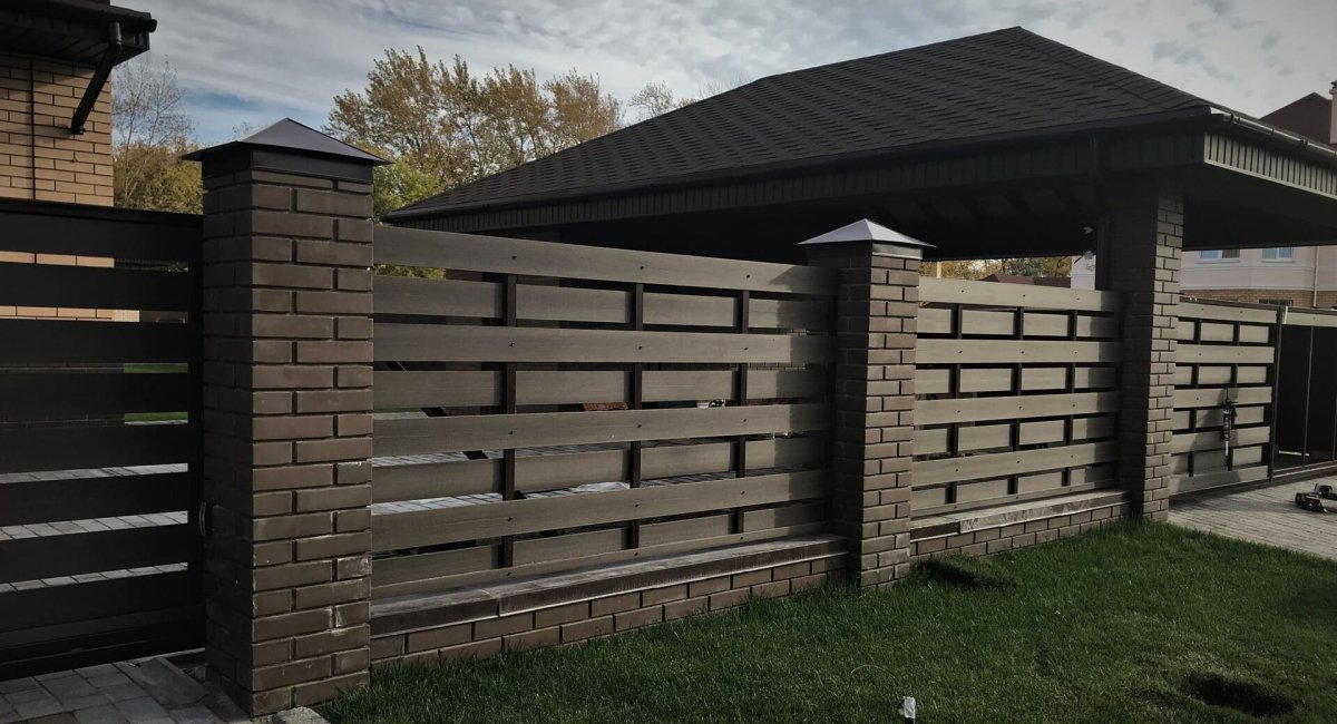 Забор из ДПК древесно-полимерный композит