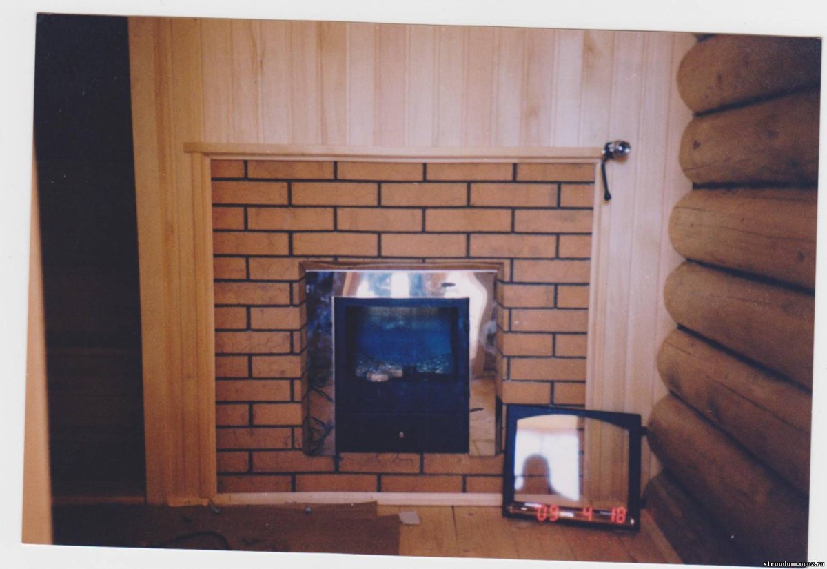 Обкладка печи Ермак кирпичом