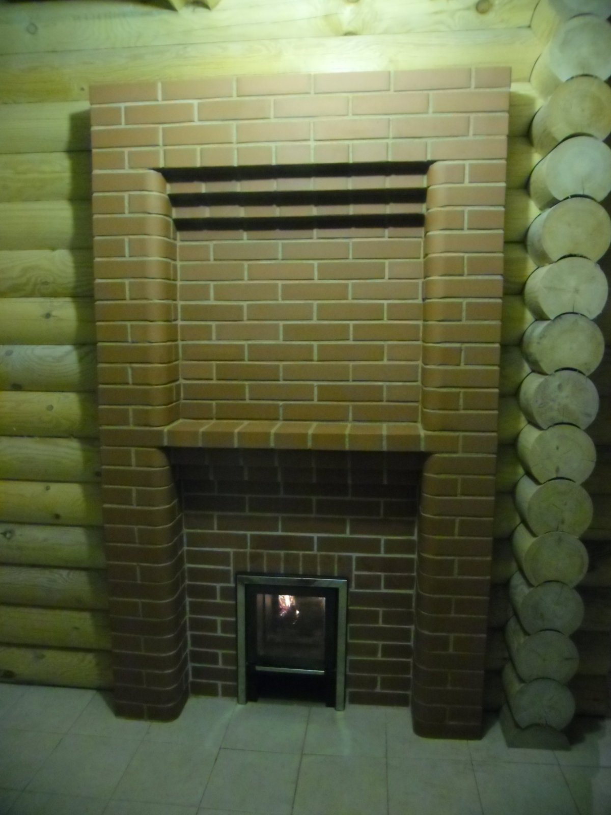 Кирпичная банная печь 1х1м